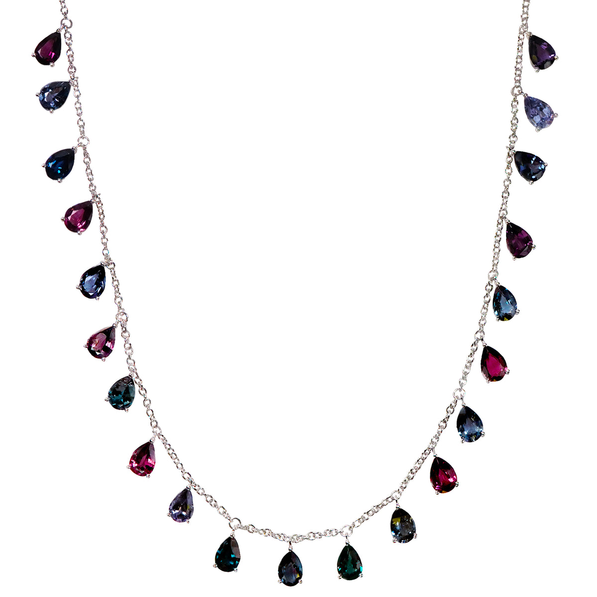 Spinel Raindrop Necklace
