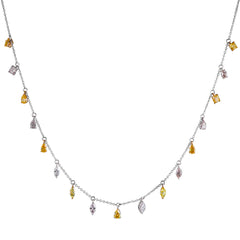 Prismatic Fancy Color Diamond Necklace