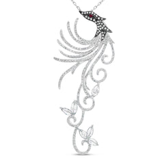 Rising Phoenix Diamond Pendant