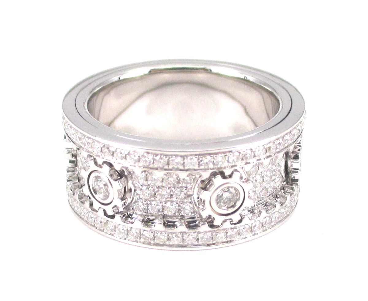 Diamond Fidget Wheel Ring