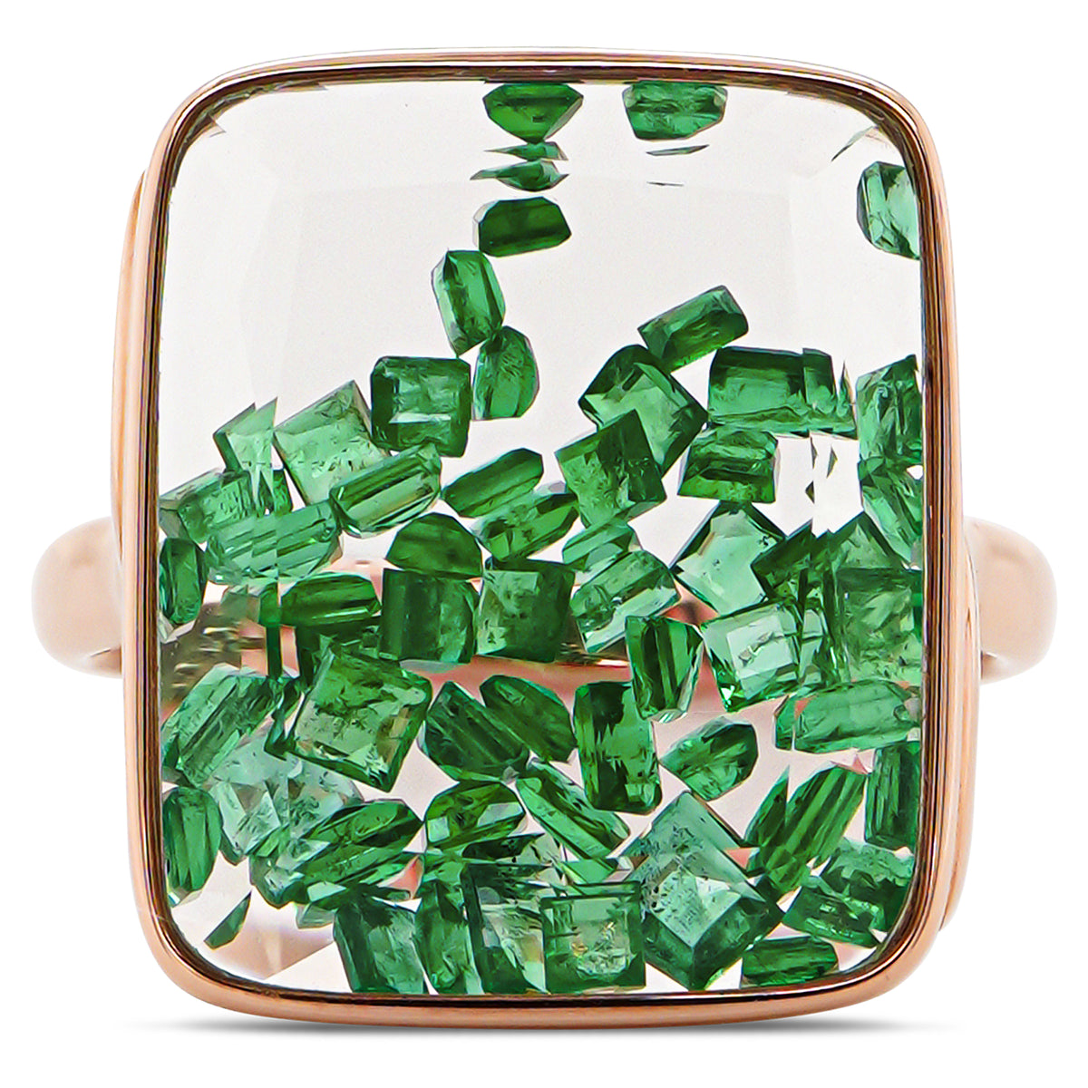 Emerald Mosaic Ring