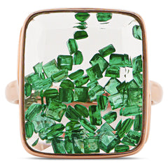 Emerald Mosaic Ring