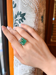 Emerald Mosaic Ring