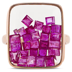 Ruby Mosaic Ring
