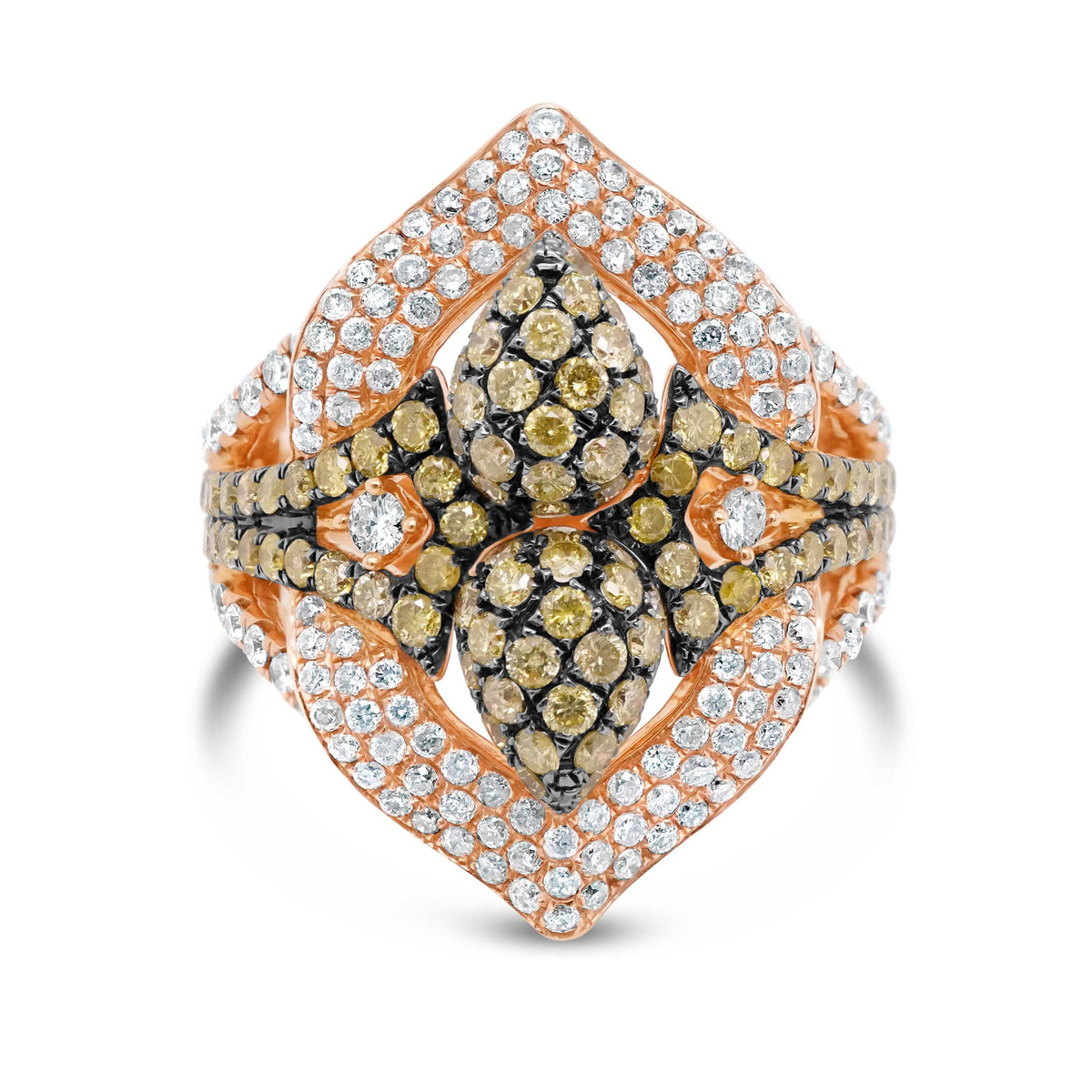 Golden Fleur Diamond Ring