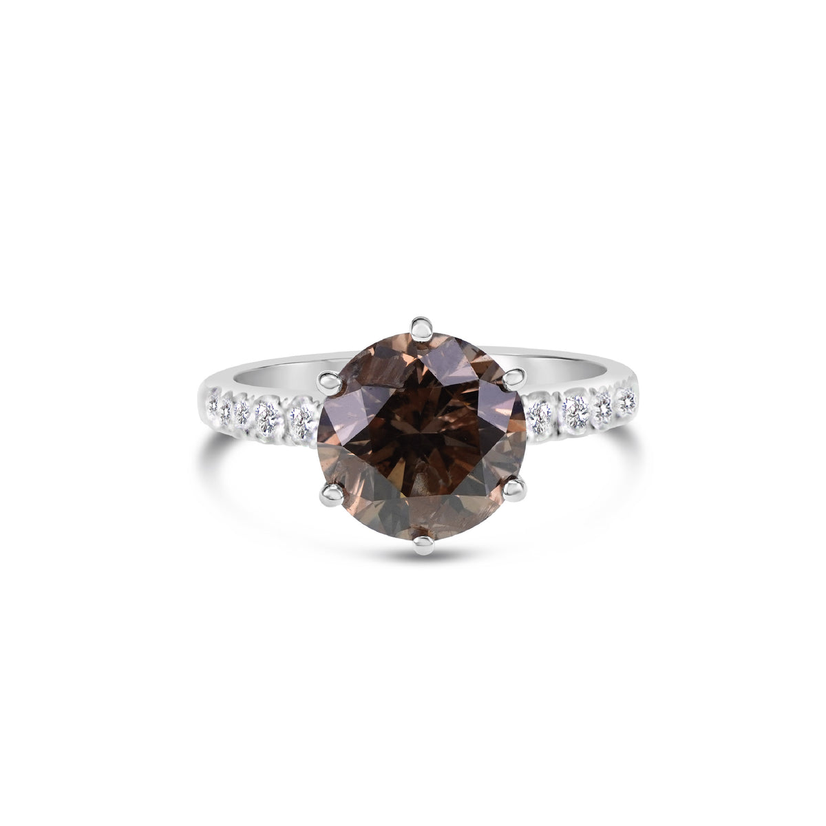 Amber Glow Diamond Ring
