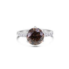 Amber Glow Diamond Ring