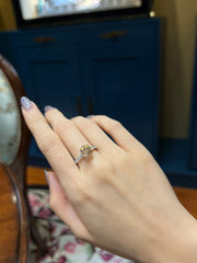 Amber Glow Diamond Ring