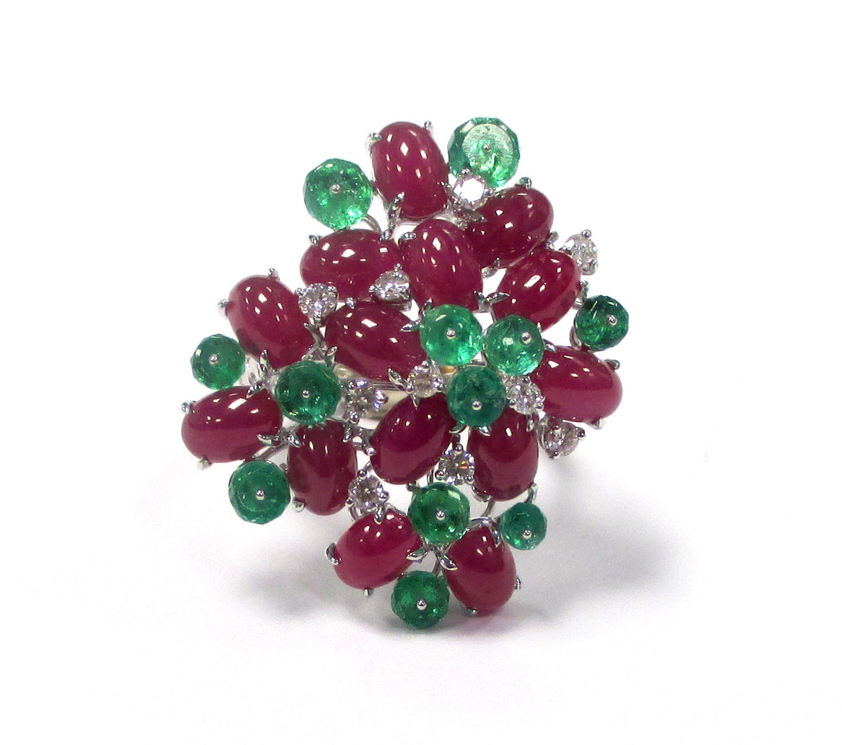 Ruby & Emerald Symphony Ring