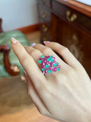Ruby & Emerald Symphony Ring