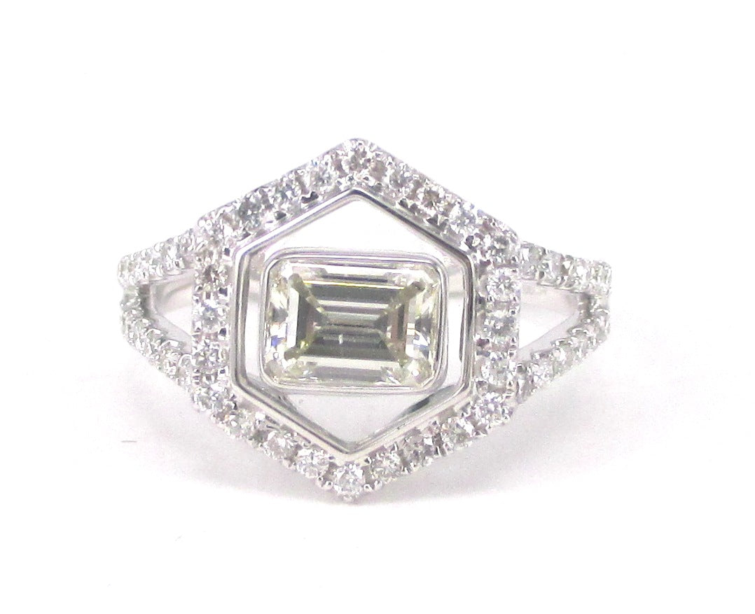 Emerald Cut Diamond Ring