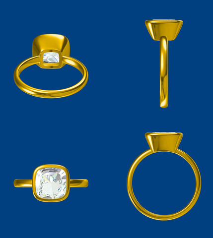 Classic Bezel Ring Setting – Dynamic International
