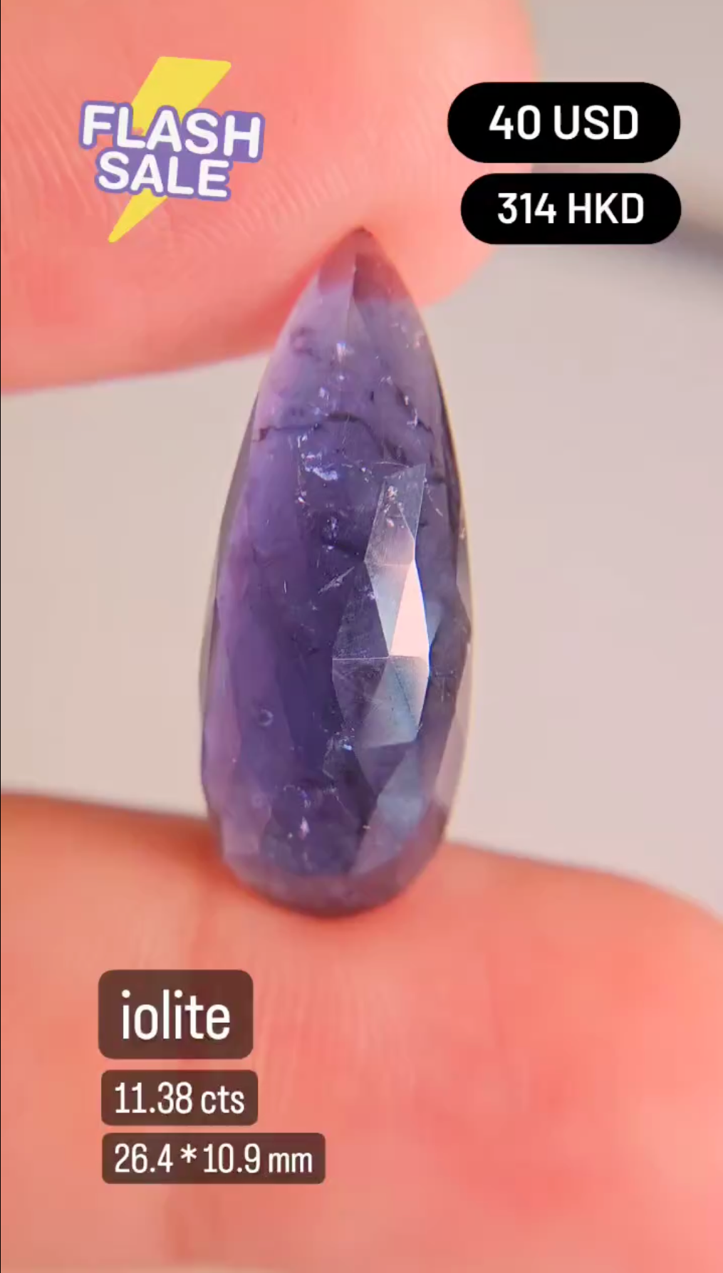 Iolite deal (11.38 cts)