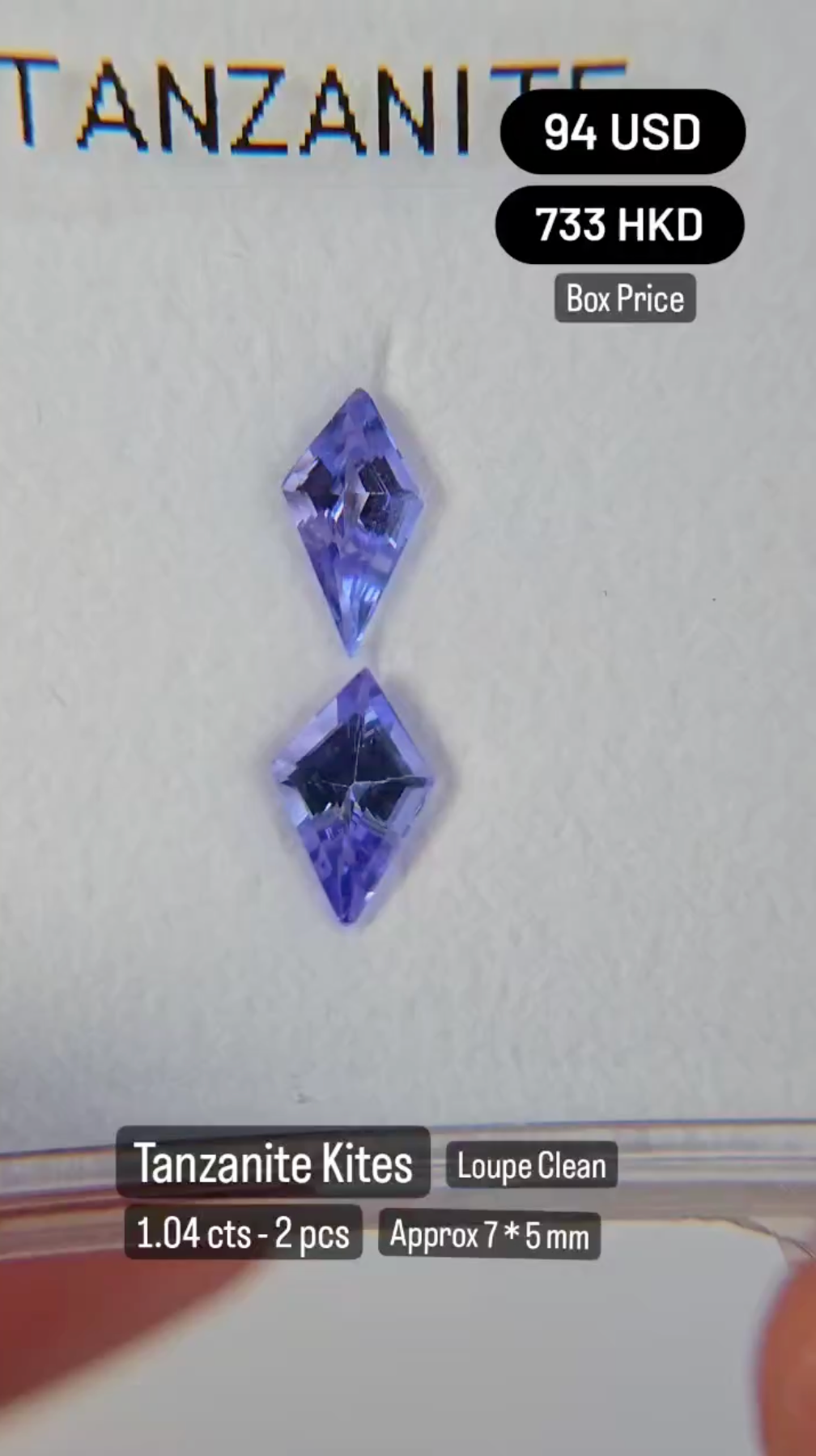 Tanzanite deal (1.04 cts)