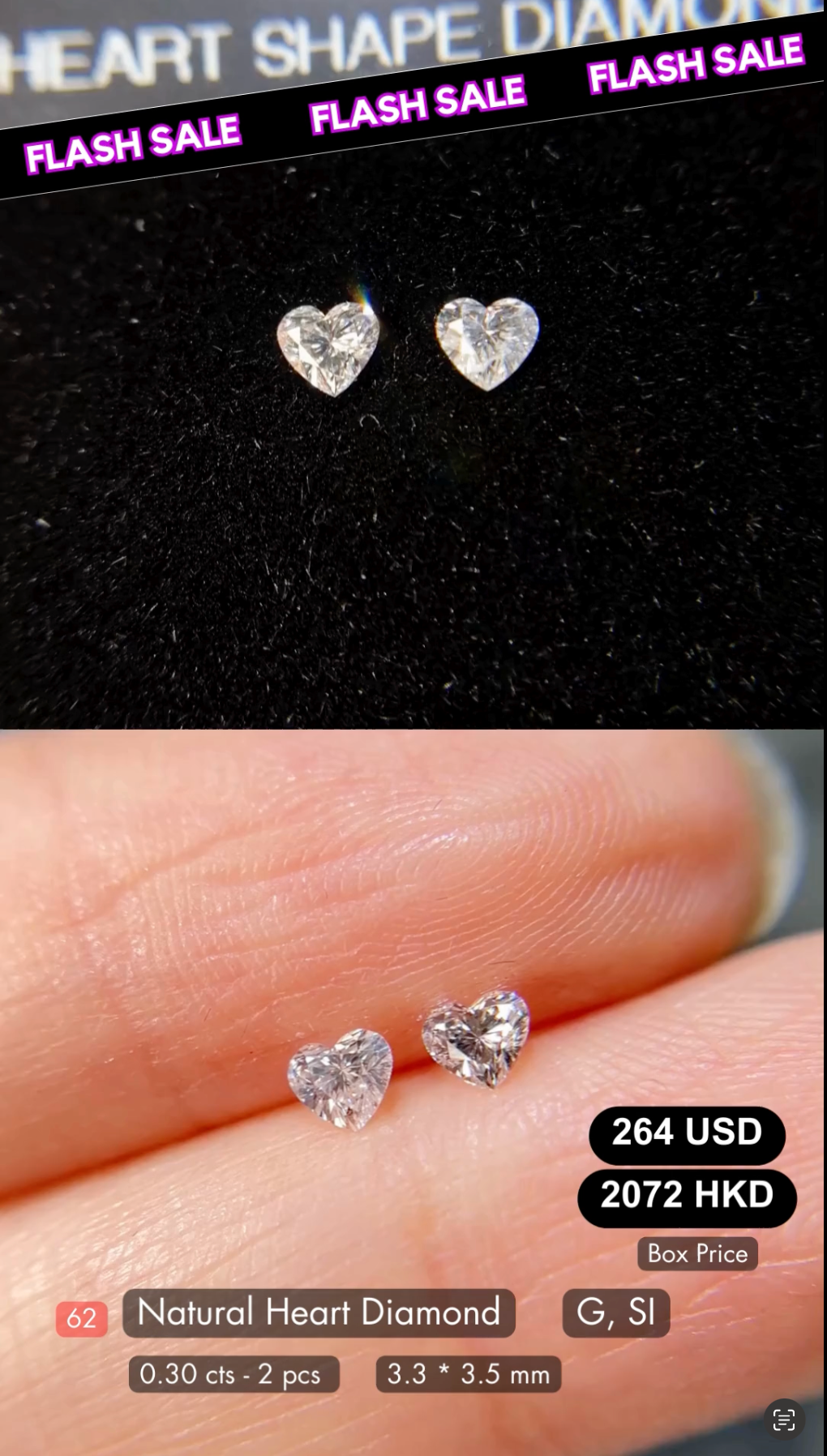 Heart Diamond Deal (0.30 cts)