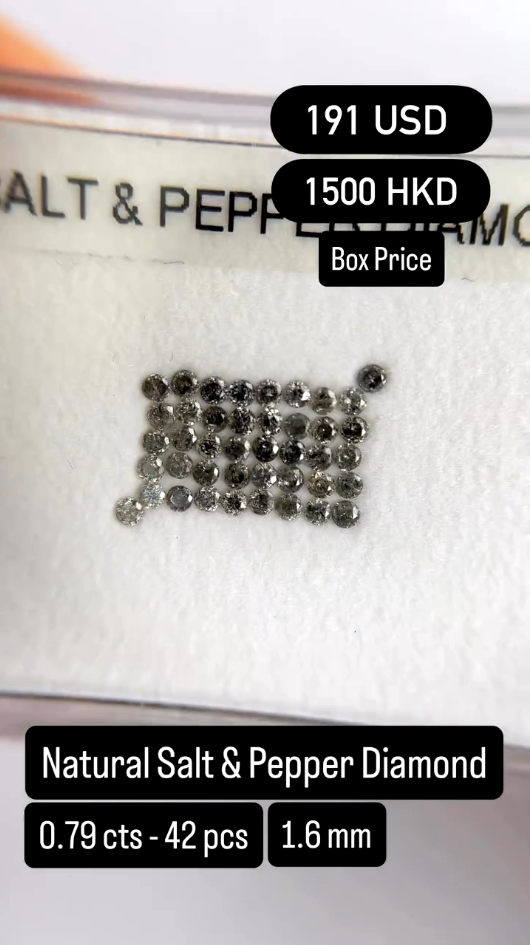 Natural Salt & Pepper Diamond Deal (0.79 cts)