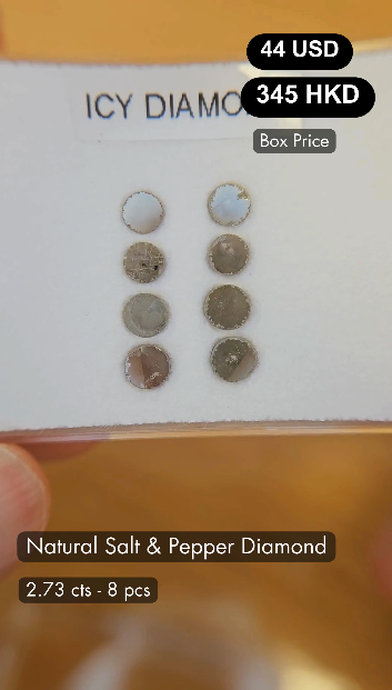Natural Salt & Pepper Diamond Deal (2.73 cts)