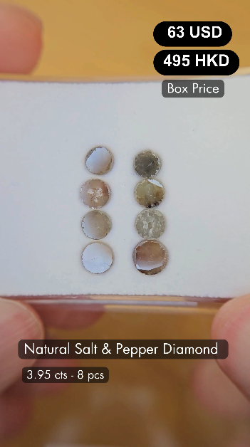 Natural Salt & Pepper Diamond Deal (3.95 cts)