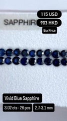 Vivid Blue Sapphire Deal (3.02 cts)