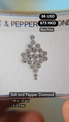 Salt and Pepper Diamond Deal (1.08 cts)