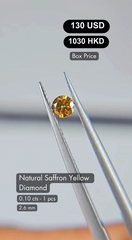 Natural Saffron Yellow Diamond Deal (0.10 cts)