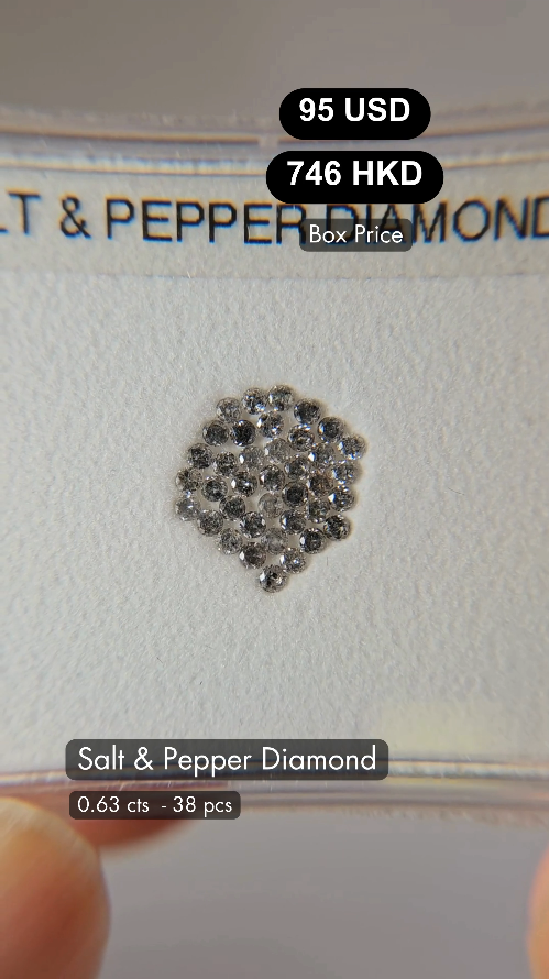 Salt & Pepper Diamond Deal (0.63 cts)
