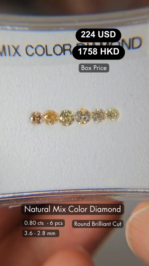 Natural Mix Color Diamond Deal (0.80 cts)