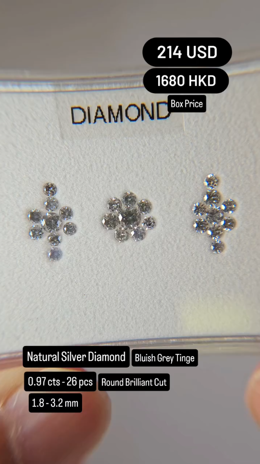 Natural Silver Diamond Deal (0.97 cts)
