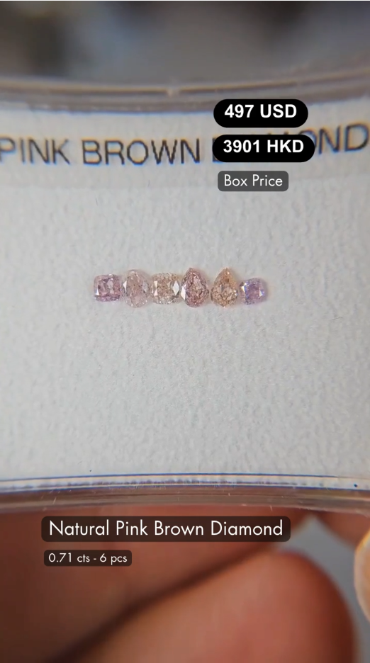 Natural Pink Brown Diamond Deal (0.71 cts)