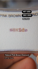 Natural Pink Brown Diamond Deal (0.71 cts)