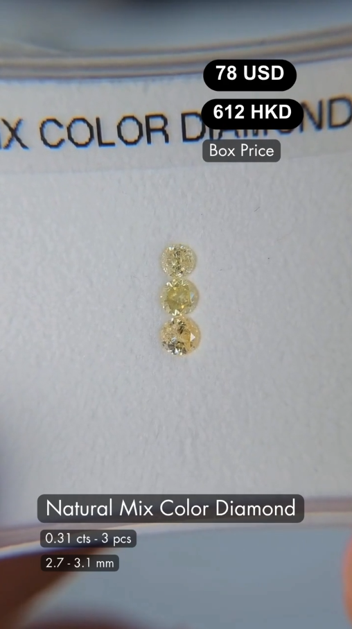 Natural Mix Color Diamond Deal (0.31 cts)