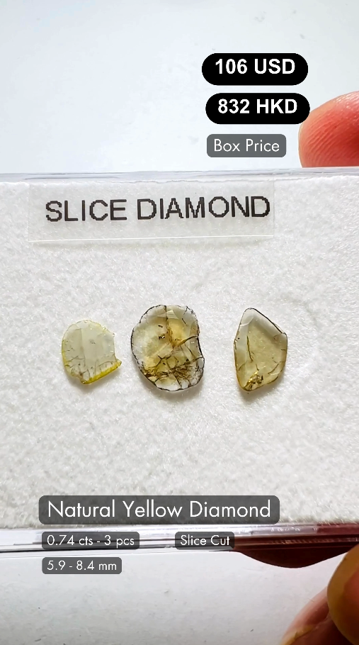 Natural Yellow Diamond Deal (0.74 cts)
