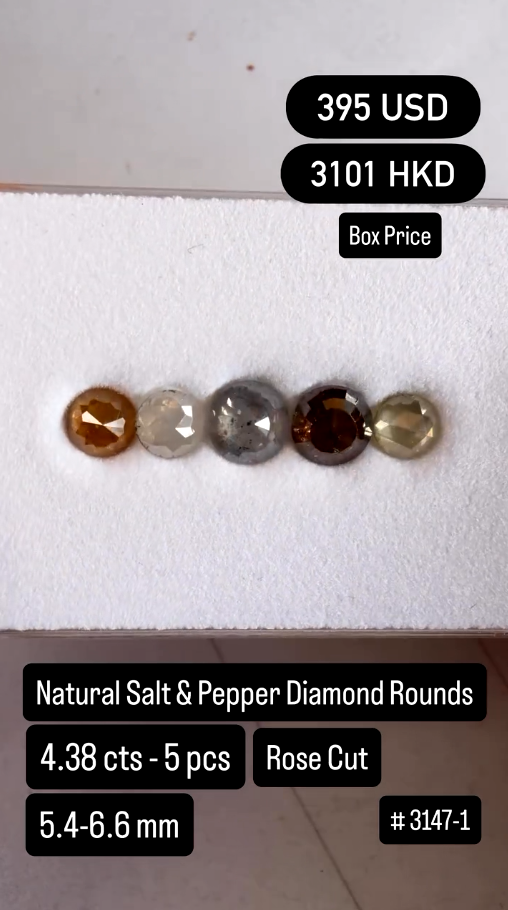 Salt & Pepper Diamond Deal (4.38 cts)