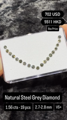 Natural Steel Grey Diamond Deal (1.56 cts)