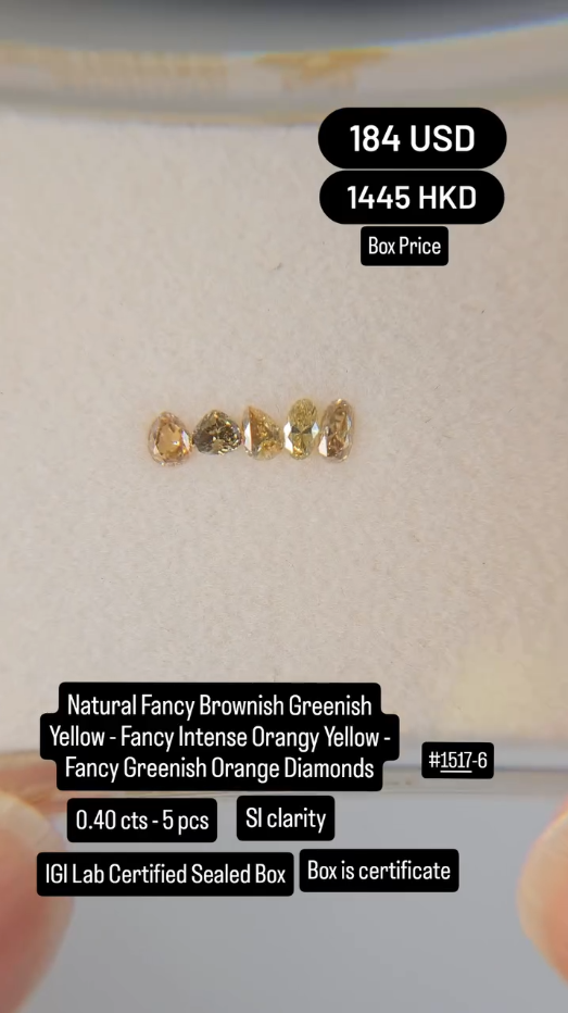 Natural Mix Color Diamond Deal (0.40 cts)
