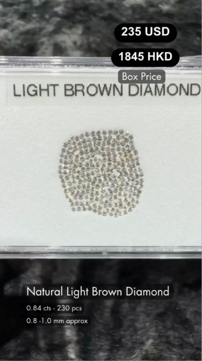 Natural Light Brown Diamond Deal (0.84 cts)