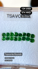 Tsavorite Rounds Deal (1.24 cts)