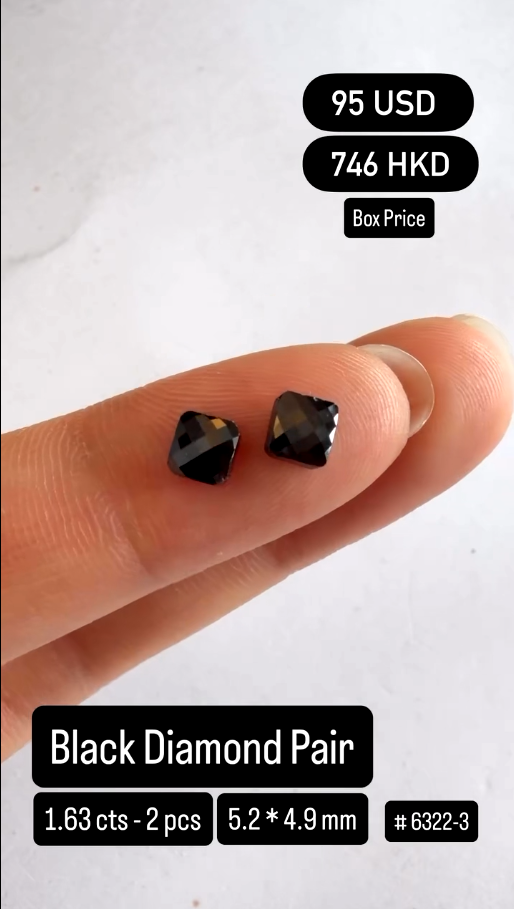 Black Diamond Pair Deal (1.63 cts)