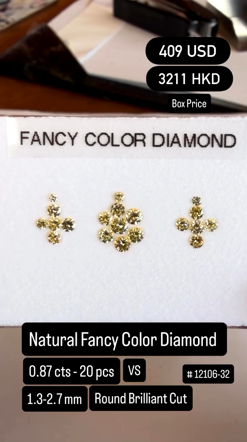 Natural Fancy Color Diamond Deal (0.87 cts)