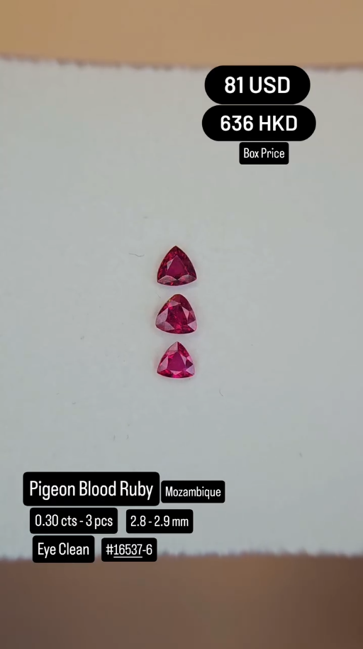 Pigeon Blood Ruby Deal (0.30 cts)
