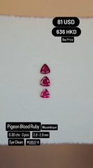 Pigeon Blood Ruby Deal (0.30 cts)