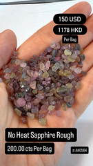 No Heat Sapphire Rough Deal (200cts per bag)