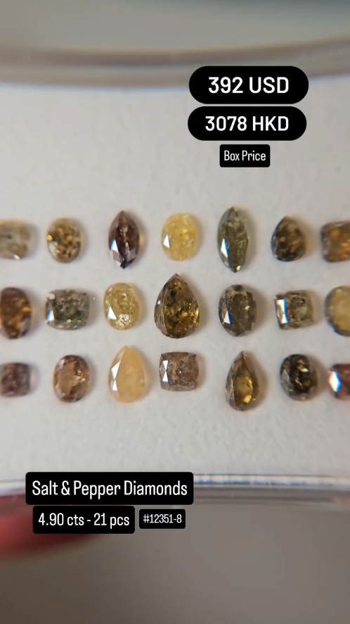 Natural Salt & Pepper Diamond Deal (4.90 cts)