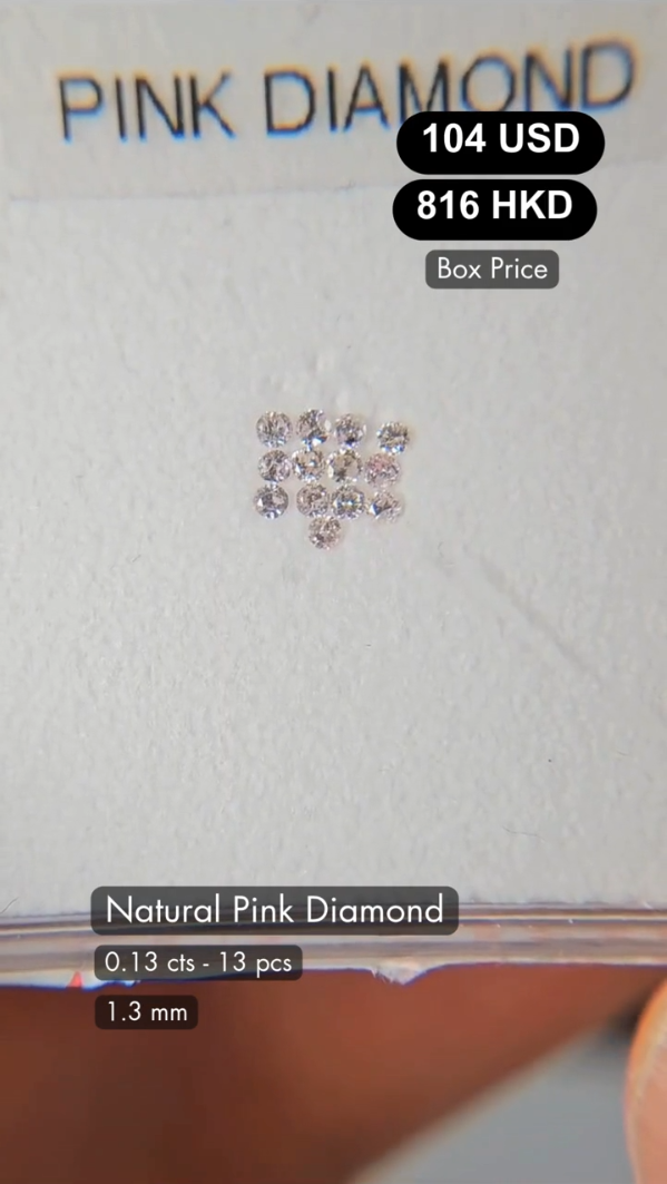 Natural Pink Diamond Deal (0.13 cts)