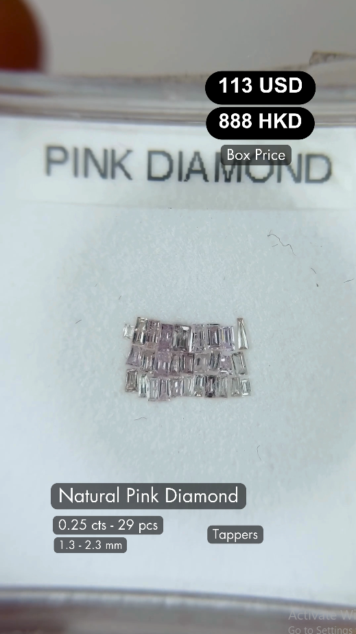 Natural Pink Diamond Deal (0.25 cts)