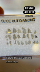 Natural Slice Cut Diamond Deal (0.88 cts)