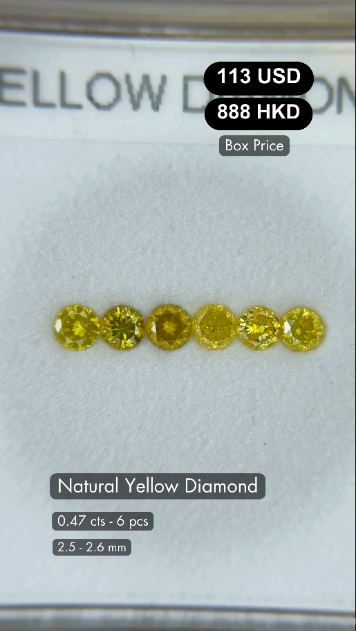 Natural Yellow Diamond Deal (0.47 cts)