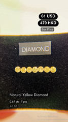 Natural Yellow Diamond Deal (0.61 cts)