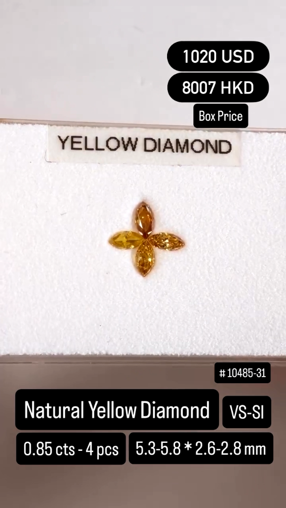 Natural Yellow Diamond Deal (0.85 cts)