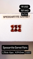 Spessartite Garnet Pairs Deal (1.79 cts)
